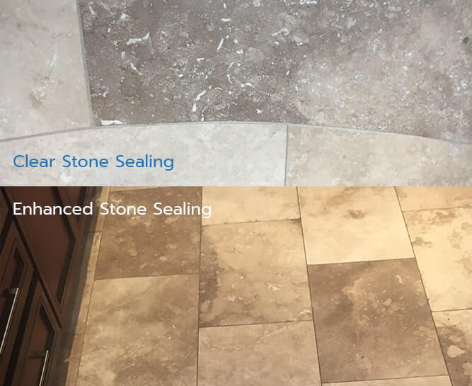 Clear or Enhanced Stone Sealing Clear or Enhanced Stone Sealing